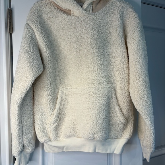 TALENTLESS Cream Sherpa Sweater - Picture 1 of 4